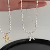 Beaded Halsband Voq Silver Color Cute Animal Balloon Dog Necklace Creative Pendant CLAVICLE CHAMED LADIEL GIRGE SMYELLT 230613