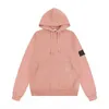 Mens Hoodies Sweatshirts Gratis fraktdesigners Stones Island Classic Badge Long Sleeve Pullover Overized Unisex Loose Simples