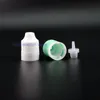 100 stycken 18 ml högkvalitativa LDPE-plastdropparflaskor med dubbla bevis anti-tjuv och barnsäkra mössor bröstvårtor uphbj
