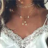 Kedjor Fashion Heart Moon Custom Necklace For Women Party Jewelry Chain Gift Goldtriple Horns Crystal Choker