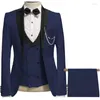 Costumes pour hommes hommes 2023 hommes ensembles pour mariage robe de marié Slim Fit Ternos 3 pièces costume de mode haute qualité smoking mâle Blazer fête