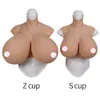 Breast Form Eyung S Z Cup Huge Boobs No Oil Silicone Breast Forms Breastplate For Crossdresser Drag Queen 230626