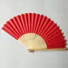 Solid Color Wooden Fold Fan Chinese Style Foldable Fan Sundries Summer Handheld Fans Wedding Party Gift Home Decoration TH0456