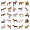 50Pcs-Pack Cartoon Donkey Stickers Waterproof Stickers for Water Bottle Laptop Car Planner Scrapbooking Phone Mac Wardrobe Door Wall Tablet Decals