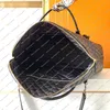 Damdesigner väskor es quiltning duffel väska resväska på axelväska handväska crossbody topp spegel kvalitet 736009 handväska