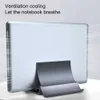 Suporte Vertical para Laptop com Dissipação de Calor Antiderrapante Silicone Gravity Holder Para MacBook Surface IPad Tablet Stand L230619