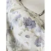 Vestidos curtos estampados florais de luxo verão estilo praia vestidos sensuais vintage franceses 220526