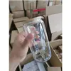 Bottiglie d'acqua Usa / Ca Magazzino locale Bicchieri per sublimazione Lattine di vetro da 16 once con coperchi in bambù e boccali di birra St riutilizzabili Trasparente Fro Dha2O