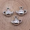 Halsketten 200 Stück antike Silberlegierung Teekanne Charms Anhänger 12x11mm Schmuckherstellung DIY