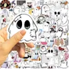 100PCS Cute Little Gothic Halloween Ghost Graffiti Stickers for DIY Luggage Laptop Skateboard Motorcycle Bicycle Stickers