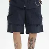 Survêtements pour hommes japonais manches courtes ensembles hommes été Harajuku chemises Cargo Shorts femmes Hip Hop rétro couleur unie 2 pièces ensemble costume de mode 2023 x0627