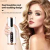 CkeyiN 18mm Automatic Hair Curler Unbound Hair Curling Roller Wireless Hair Waver Rechargeable Curling Iron Two-way Rotation Q240105