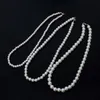 Colares de miçangas 4 6 8 10 12mm miçangas moda imitação de vidro colar de pérolas masculino feito à mão clássico masculino feminino joias presente 230613