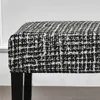 Stolskydd Leopard Tryckt Bench Cover Stretch Spandex Piano Stool Cover Rectangle El Bed Long Stool Cover Bench Protector Slipcovers 230627