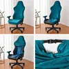 Stoelhoezen Fluwelen hoes voor gamestoelen Elastische stoelbeschermer voor computerstoelen Hoes voor bureaustoelen Split Home Seat Cover Anti-vuile fleece 230627