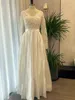 Real Image Sexy A Line Wedding Dresses V Neck Illusion Lace Appliques Long Sleeves Satin Button Back Floor Length Plus Size Formal Bridal Gowns