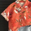 Familie bijpassende outfits Jongensmode strandvakantie stijl katoenen bloemenoverhemden Zomer casual losse tops met korte mouwen 230626