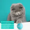 Brinquedo inteligente interativo com bola de gato rolante automática, brinquedo em movimento para gato interno, bola rolante saltitante, luz LED Peppy, bolas para animais de estimação, instinto de caça rolante