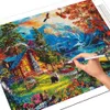 Stitch Evershine Ny ankomst diamantmålning House Lake Mosaic Landscape Diamond Embroidery Mountain Garden Cross Wall Art