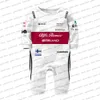 Rompers Racing Bottas Formuła One Extreme Sports Baby kombinezon dla chłopców i dziewcząt Oddychający oddychanie Alfa Romeo Team 230626