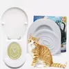 Benodigdheden Kattentoilet Spiertrainer Huisdiertoilet Spiertrainer Trainingsset Pad Draagbare kattentraining Toiletbril Spiertrainer