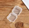 Vierkante Lege Mini Doorzichtige Plastic Opslag Containers Box Case met Deksels Kleine Doosjes Sieraden Oordopjes JL1322