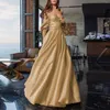 Abiti casual Elegante di lusso con spalle scoperte Abito da sposa con altalena grande per le donne Tunica Abiti da sera convenzionali Festa da damigella d'onore lunga