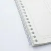 Ryggraden 20st A4 46hål Transparent Looseleaf Plastbindande ring 14/16/18/22mm Single Coil Spiral PVC Notebook Journal Diary Supplies