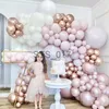 Hängare rack 1 Set Pink Balloon Garland Arch Kit Wedding Latex Balloon Set Birthday Party Decor Baby Shower Globos Supplies X0710