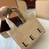 Fashion Font Tote beach Clutch Bag mens Straw Raffias summer handbag Shopping classic Shoulder Bags luxurys Designer bag for woman travel top handle Cross Body bags