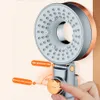 Bathroom Shower Heads double-sided unique shower head bathroom kinds of spray water-saving filter round rainfall adjustable nozzle booster sprayer R230627