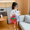 School Bags Children's Strawberry Schoolbag Kindergarten Girls Transparent Waterproof Cute Princess Korean Backpack For Children