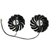 Computer Coolings 2Pcs/Set Cooler PLD10010S12HH Video Fan For MSI RX 5700 XT GAMING X GPU Graphics Replace