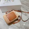 Designer Small Bucket Bag LOWE all-Natural Raffia hand-woven Tote Bag Cute all-in-one crossbody shoulder bag
