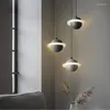 Подвесные светильники Loft Planet Lamp Nordic Minimalist Creative Restaurant Bar Cafe Bedroom Bedside Long Line Cement Lights