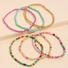 Bohemian Bunte Reis Perle Fußkettchen Set Für Frauen Sommer Sandy Strand Kette Auf Bein Knöchel Armband Weibliche Mode-Schmuck