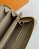 10a högkvalitativ ny zippy plånbok designer kvinnor prägling plånböcker innehavare empreinte läder korthållare arrangör long plånbok mynt handväska nyckelpåse pochette