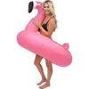 Sand Play Water Fun Giant Inflatable Flamingo Pool Float Party Pool Tube with Fast Valves Summer Beach Swimming Pool Lounge Raft Decorations Toys 230626