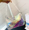 Designer Transparent jelly Bags pea magic handbag women Shoulder Crossbody Show off the rich Clear Lipstick powder makeup cosmetic Pouch toiletry Wash bags dhgate