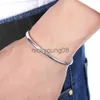 Charm Bracelets Women's 925 Sterling Silver Bangle Simple Smooth Bangle Solid Female Charm Jewelry Party Gift 0627