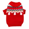 Sweaters Pet Giysileri Sonbahar Orta Küçük Köpek Noel Kostümleri Moda Örgü Sweater Yavru Kedi Köpek Sıcak Külot Pug Dachshund