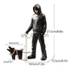 Decorative Objects Figurines NORTHEUINS Resin Banksy Dog Walker Statue Trendy Street Art Figurines Home Office Desktop Decoration Collection Item Accessoires