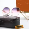 Womens designer sunglasses ladies sunglasses for woman Gold hexagonal frame printed lens goggles fashion love design street shoot classic sunglasses with box 3529