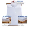 Madrass Pad Anti Allergy Protector Waterproof Bed Single Cover för buggbevis med bambustyg 230626