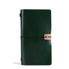 Maletines Unisex Cuero Business Notebook Bloc de notas Creative Diary Hand Book Antique INS