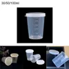 Pour cuisine balances à mesurer tasses à mesurer tasse à mesurer bricolage gâteau faisant des outils de cuisson 100 ML 10 pièces 30 ML en plastique