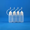 100 Stück 10 ml hochwertige LDPE-Kunststoff-Tropfflasche mit Metallnadelspitzenkappe für E-Zigaretten-Dampf-Squeezable-Flaschen Laboratorium Dflqw