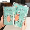 Note de notas Notebook fofo A5 A6 Journal Binder Journal Kawaii Student Notepad School Travel Diário Organizador Spiral Note Livro 6 Rings Papelaria