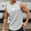 Mens Tank Tops Summer Top Herr Gym Fitness Training Clothing Quick Dry Silm Fit Bodybuilding ärmlösa skjortor Man Fashion Basketball Vest 230627