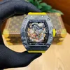 Montres originales Richardmille Montres-bracelets mécaniques automatiques Haute couture Sports de plein air Montre Star Jackie Chan Grand cadran Montre à baril Hommes Tendance Waterp IF11